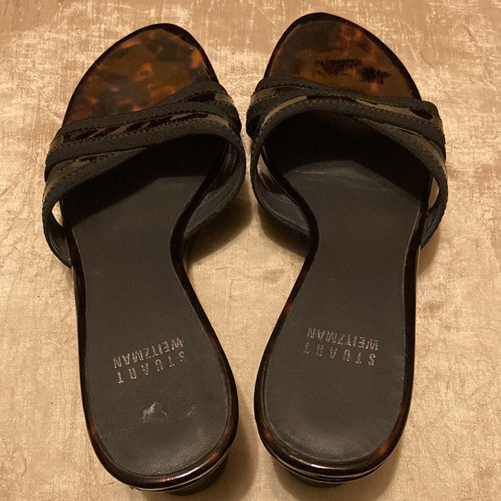 Stuart Weitzman Tortoise Wedge Cross Strap - image 4